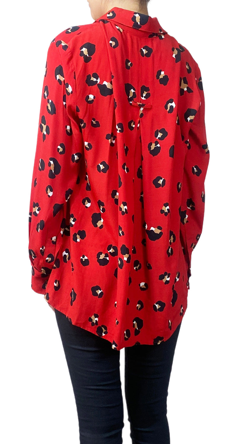 Blusa Roja Animal Print