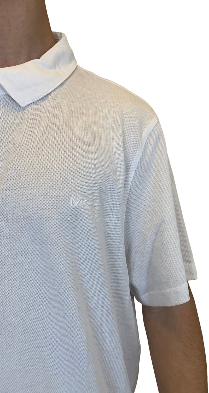 Polera Blanca Cuello Polo