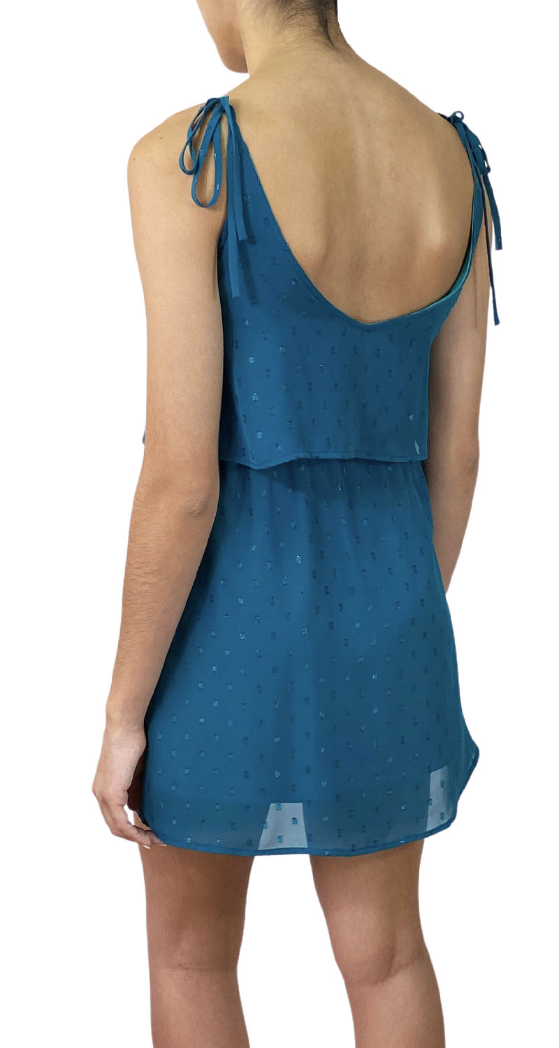 Vestido Mini Verde Vuelos