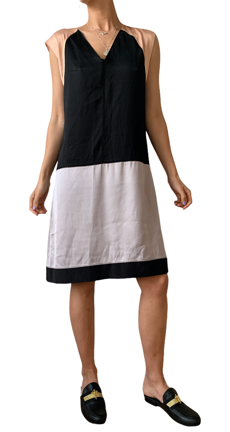 Vestido Color Block