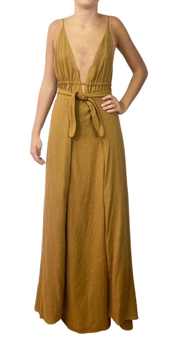 Vestido Café Cut Out
