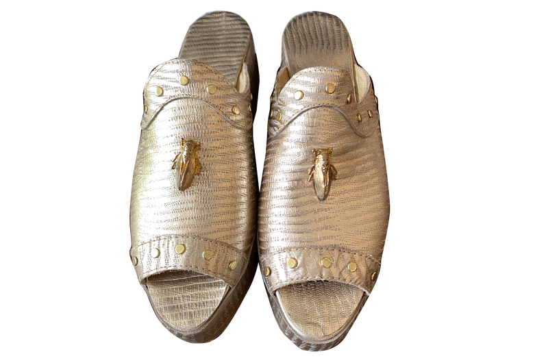 Sandalia Dorada "Lara Gold" (5173400207495)