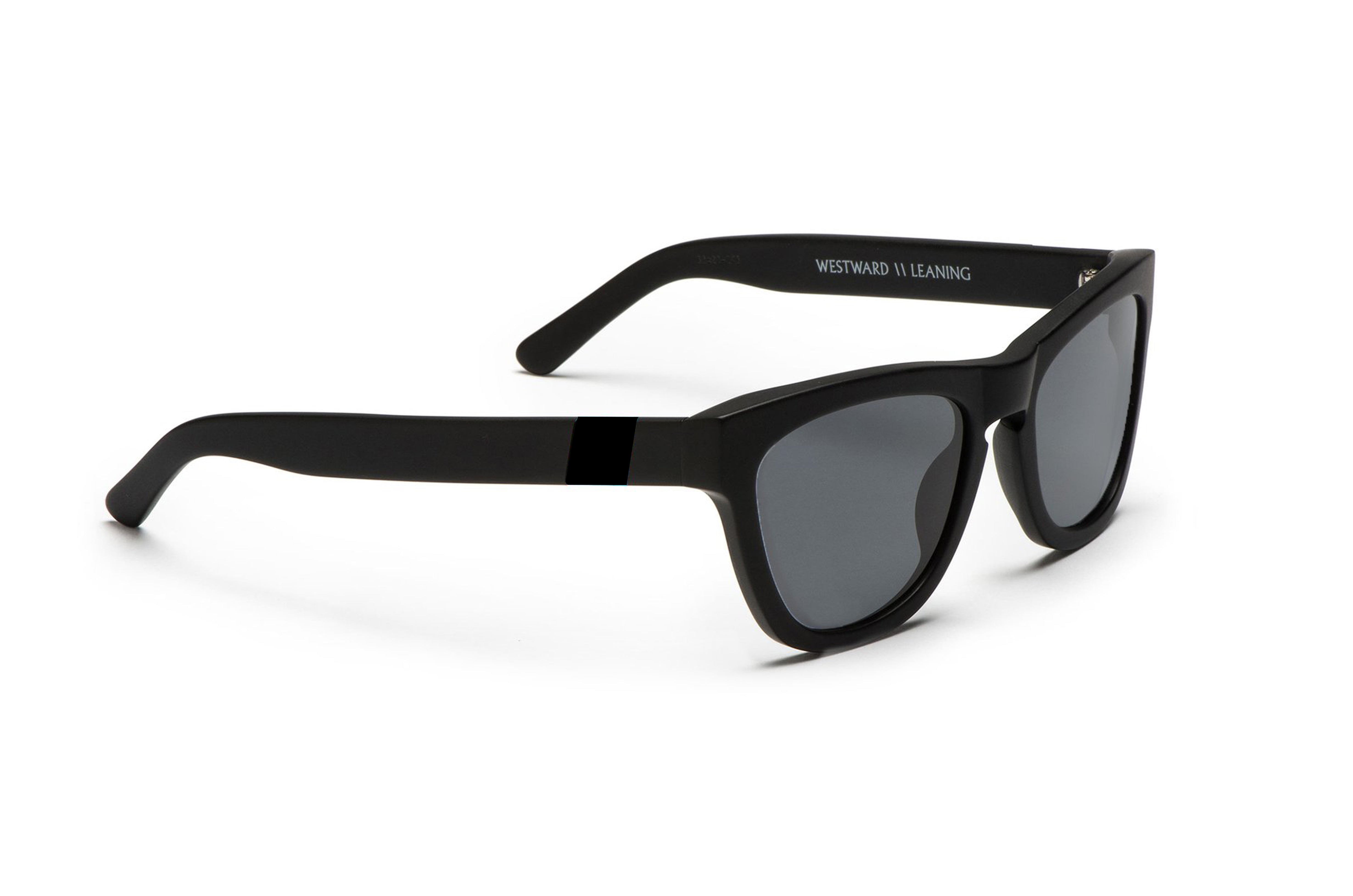 Anteojos Wayfarer Negro mate / Lente espejo Negro / Logo Negro