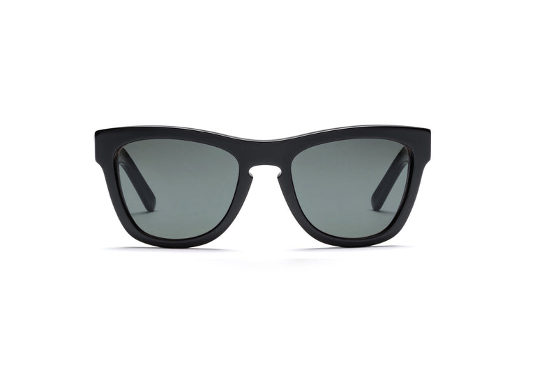 Anteojos Wayfarer Negro mate /  Lente espejo Negro / Logo Negro (5178942390407)