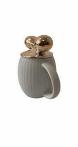 Taza Blanca con Cubierta