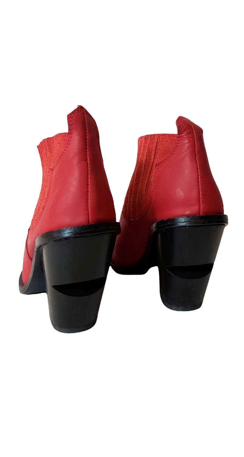 Botines Melisa Rojo