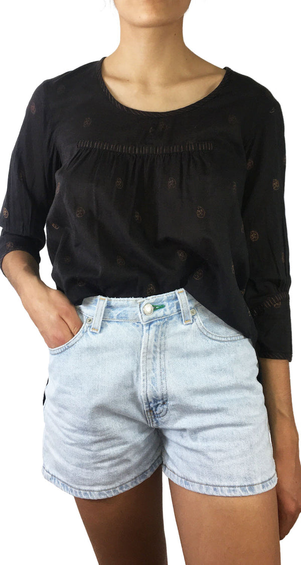 Blusa Étnica Café