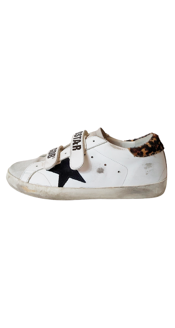 Zapatillas Old School Cool B3 White Leather-Leopard