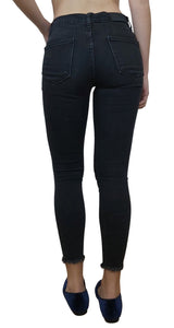 Skinny Jeans Desflecado Negro