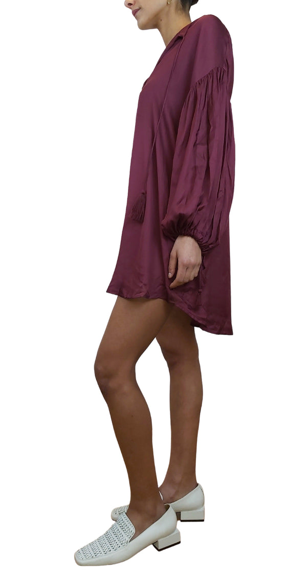 Vestido Burdeo Boho