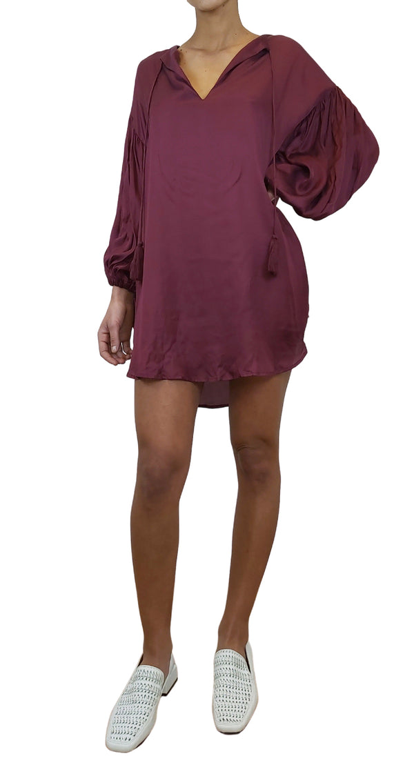 Vestido Burdeo Boho