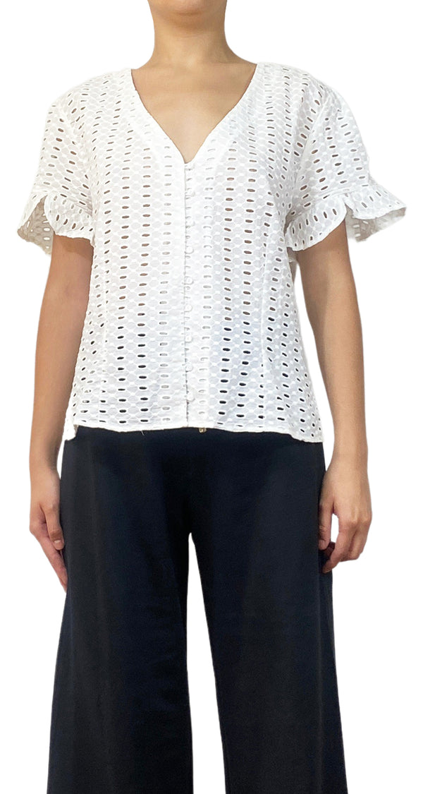 Blusa Broderie Blanco