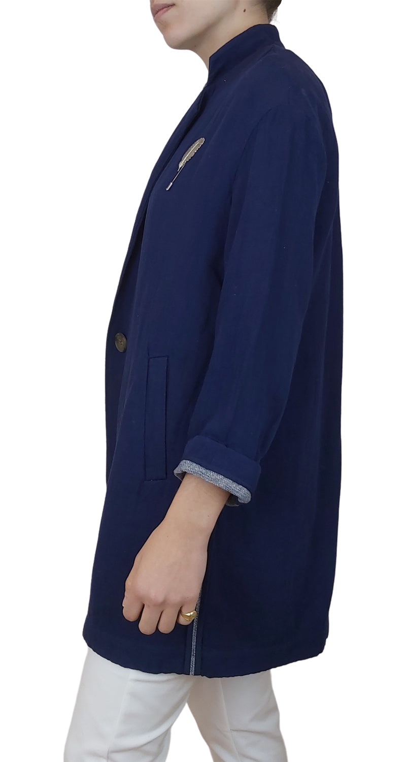 Tapado Nisha Plain Azul
