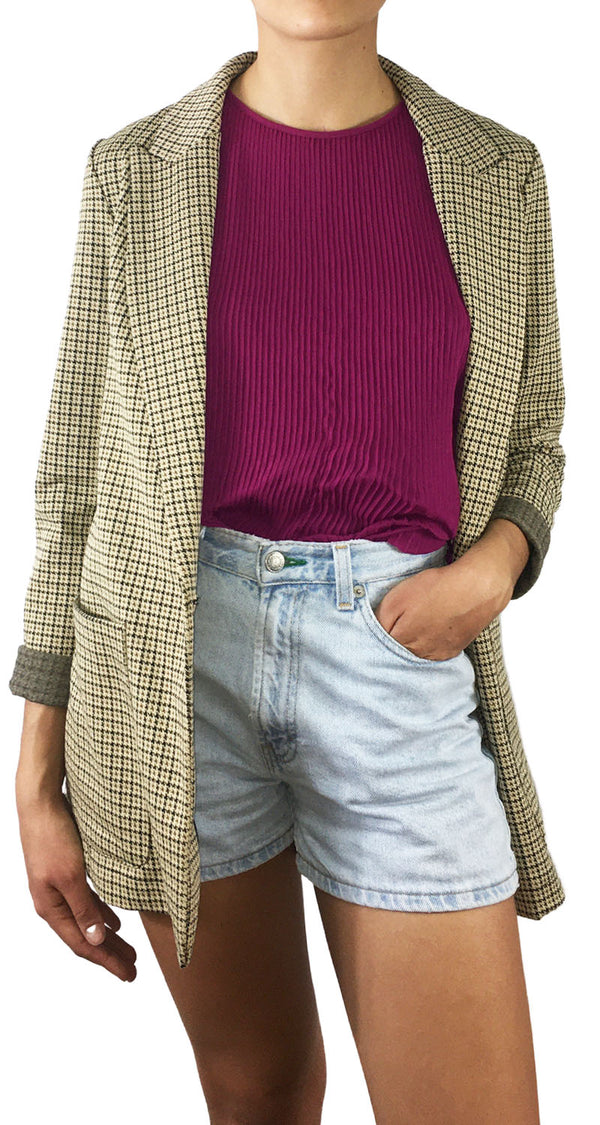 Blazer Tejida Beige