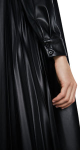 Vestido Faux Leather Negro