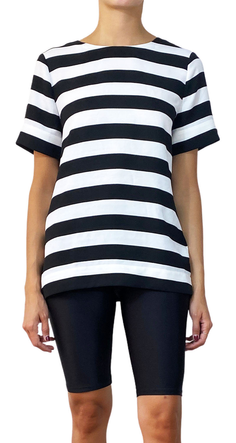 Blusa Blanca y Negra