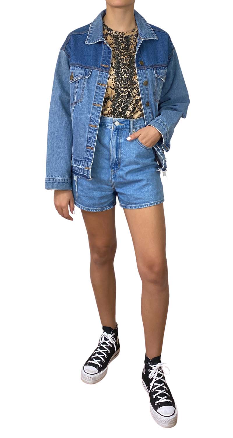 Chaqueta Denim Sin Costuras