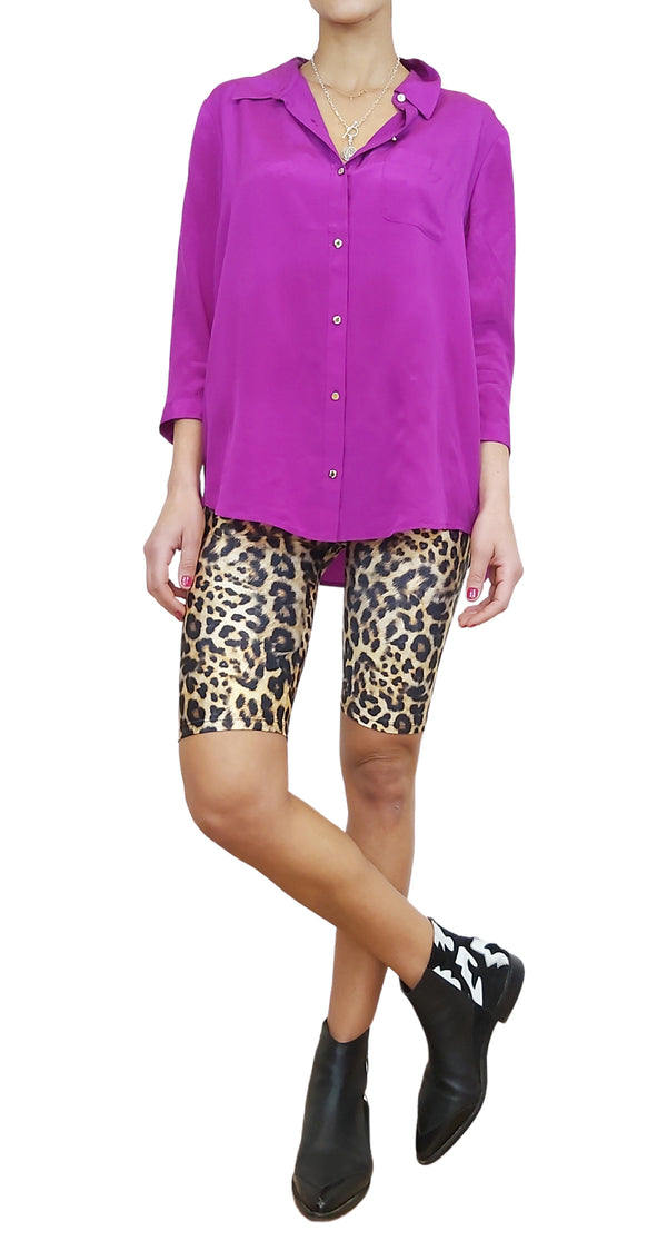 Blusa Seda Fucsia