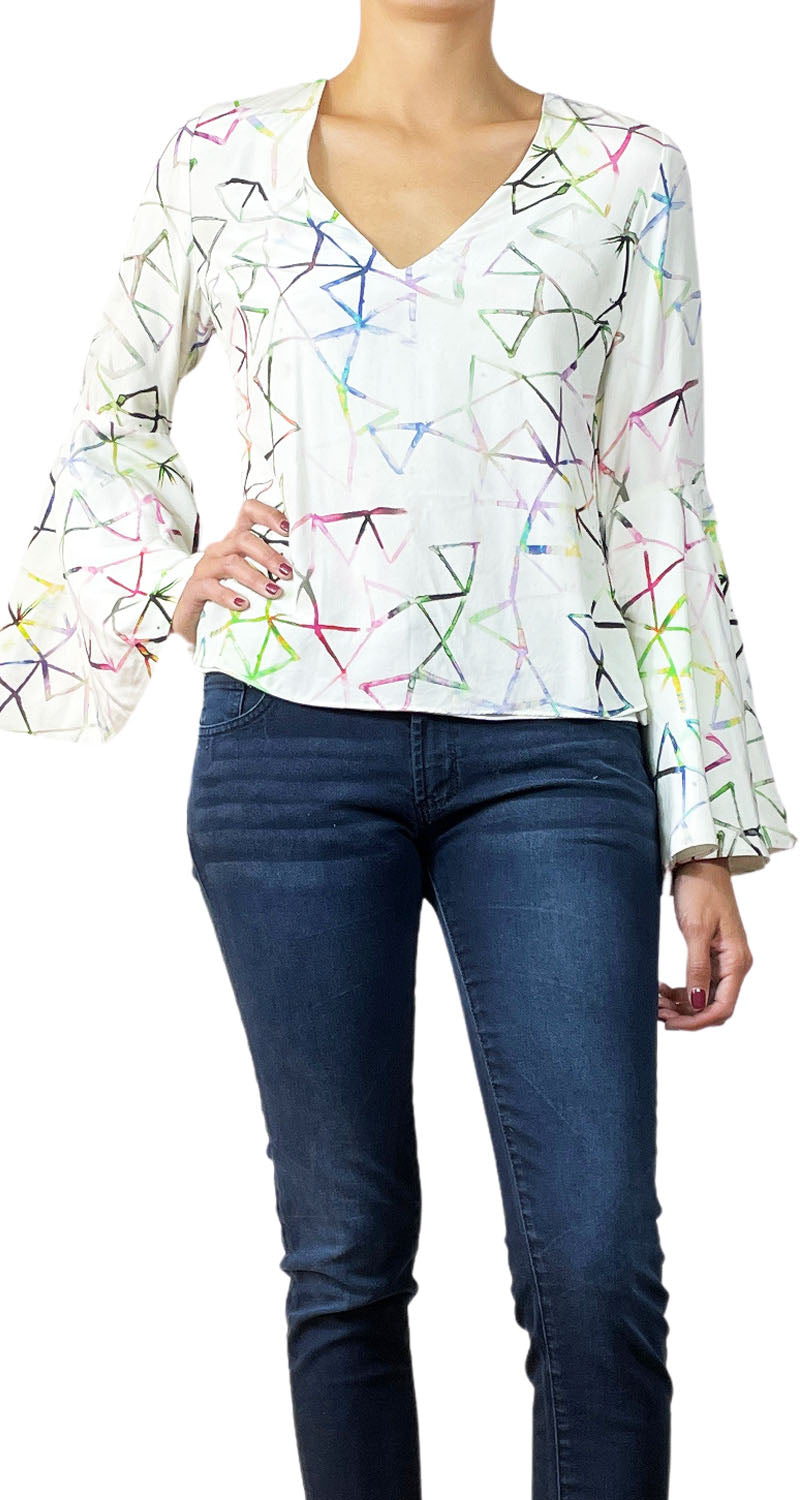 Blusa Blanca Vuelos