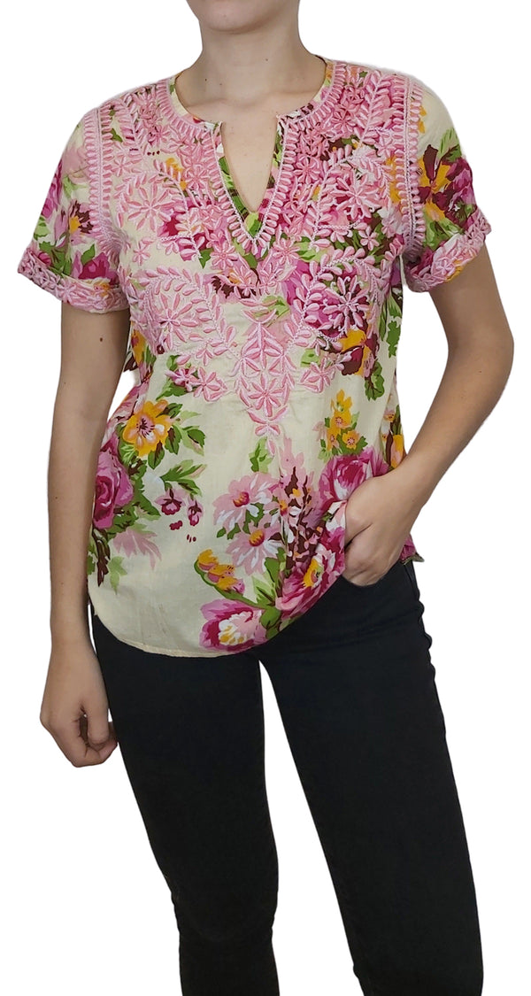 Camisa Gugui Flowers