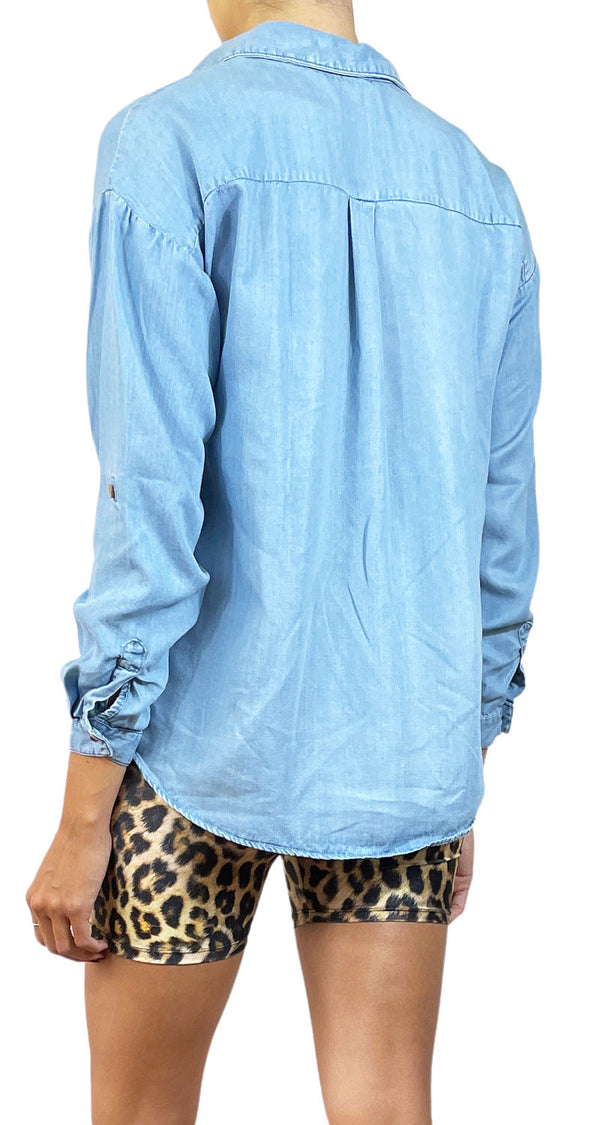 Blusa Denim Azul