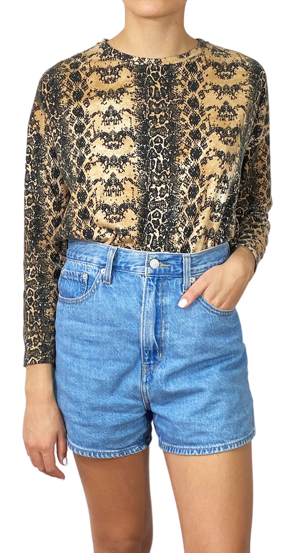 Polera Beige Reptil