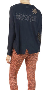 Sweater con Estrellas Doradas