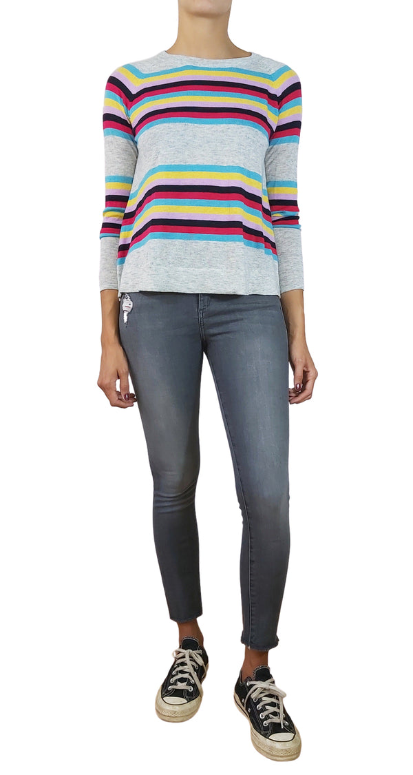 Sweater Gris Líneas