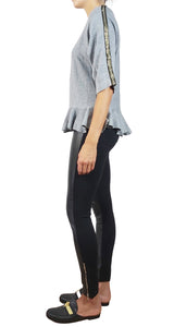 Sweater Gris con Letejuelas