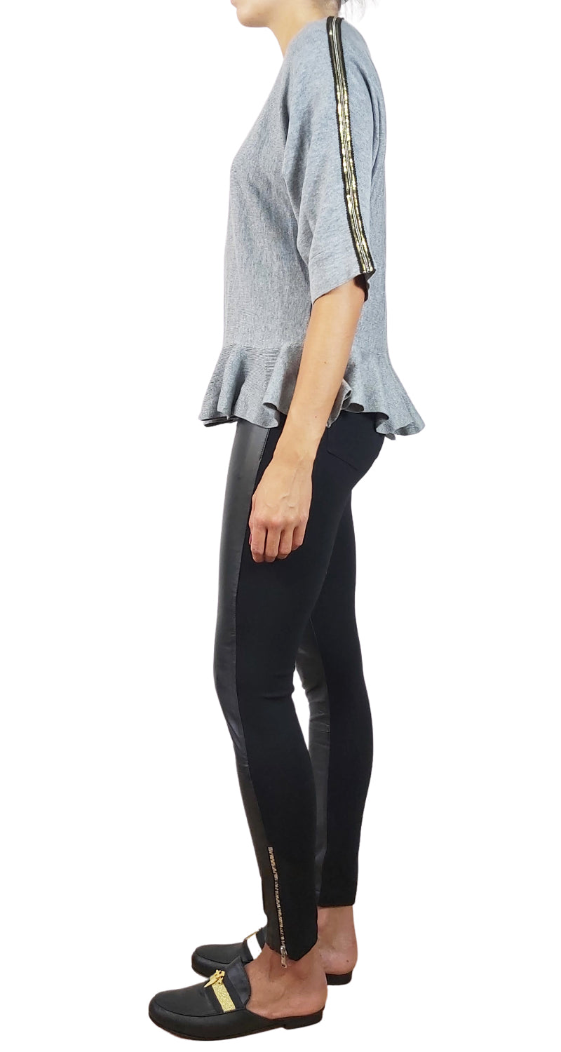 Sweater Gris con Letejuelas