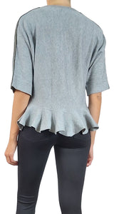 Sweater Gris con Letejuelas