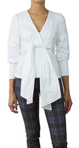 Blusa Blanca de Lazo