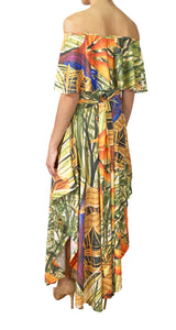 Vestido Multicolor Hojas