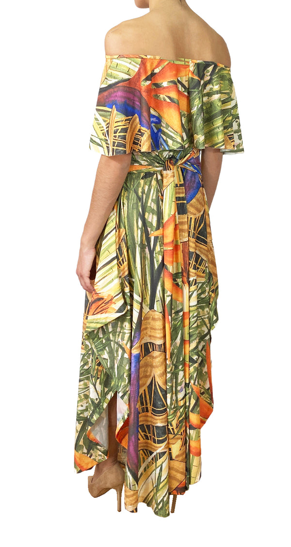 Vestido Multicolor Hojas