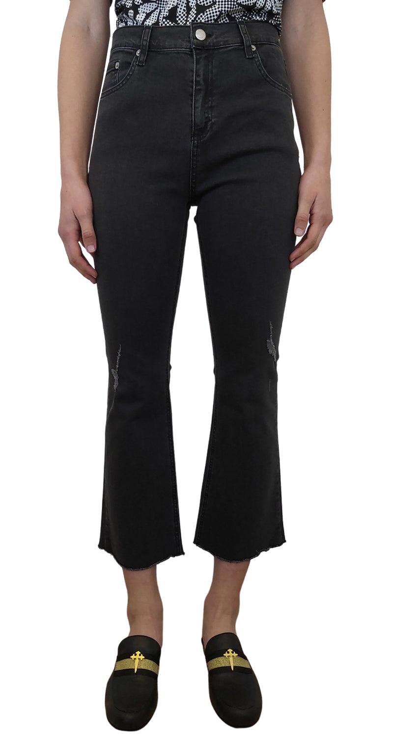 Jeans Flare Gris
