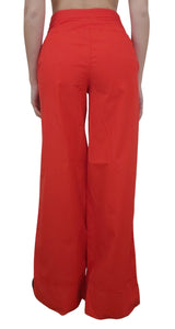 Red Wide Leg Pants