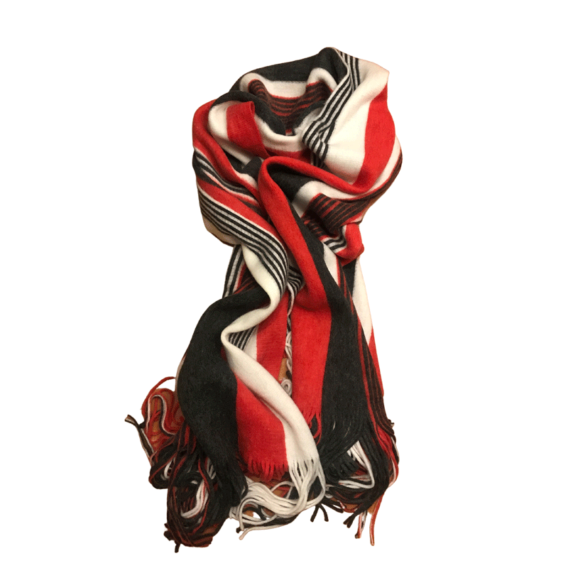 Bufanda Kolby Red Striped
