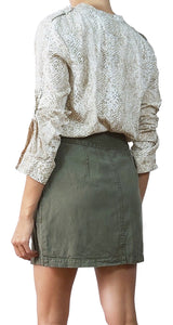Blusa Beige Reptil