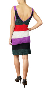 Vestido Rayado Brillos