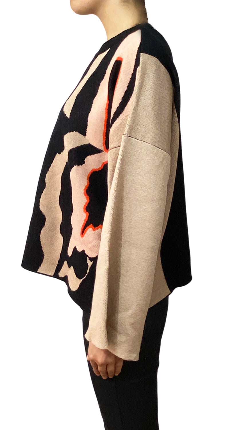 Sweater Negro Estampado