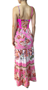 Vestido Rosado Flores