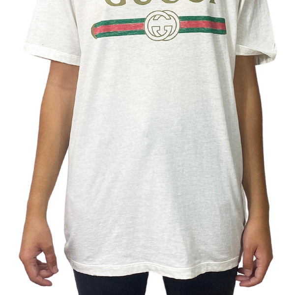 Polera Blanca Extragrande Gucci – Market People