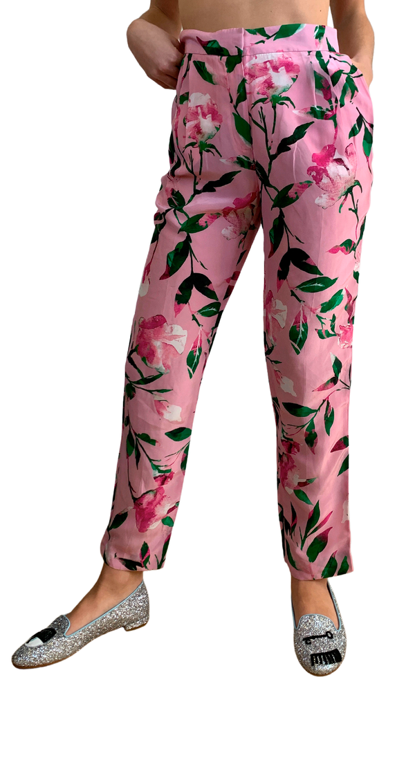 Pantalón Floral Rosa