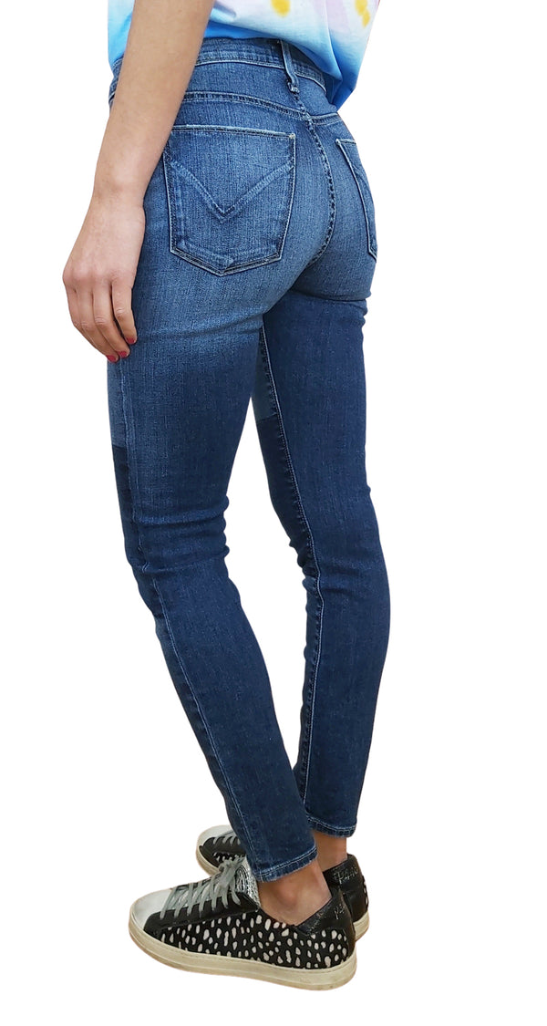 Jeans Nico Mid Rise Ankle Skinny in Fleet