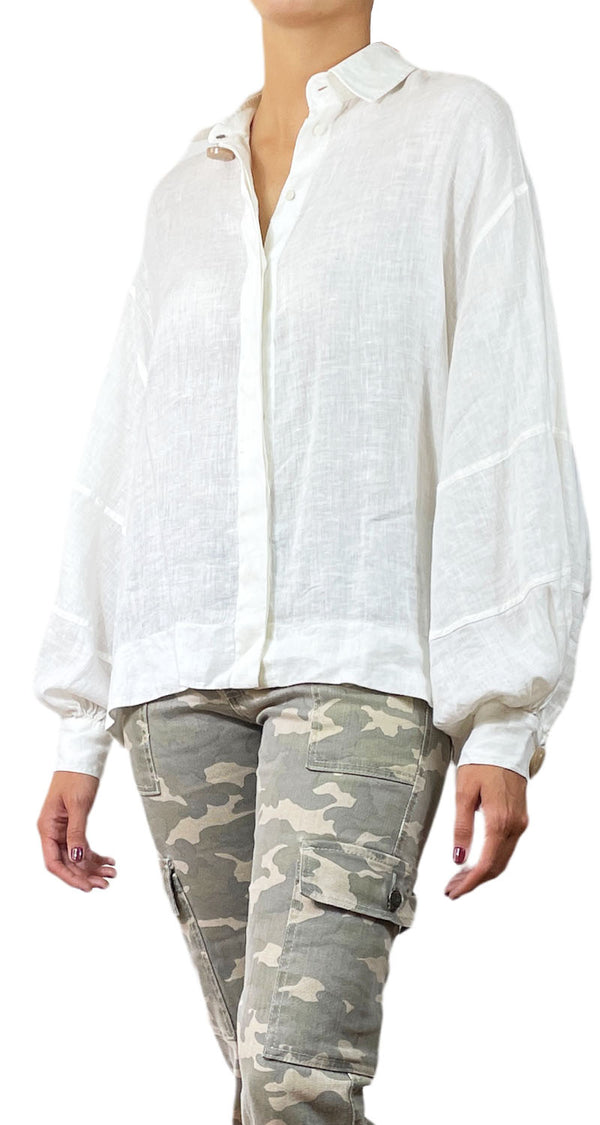 Blusa Lino Blanco