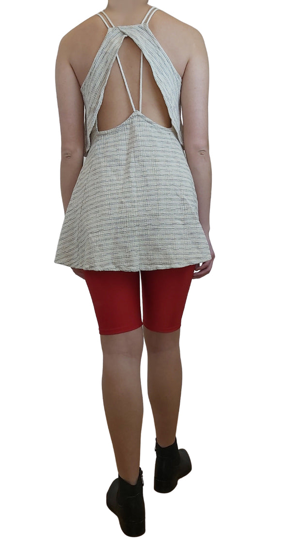 Vestido Texturizado Beige