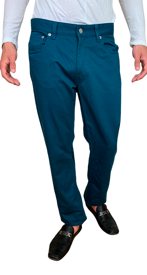 Pantalones Slim Fit Verde