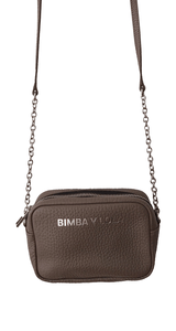 Cartera Cuero Gris