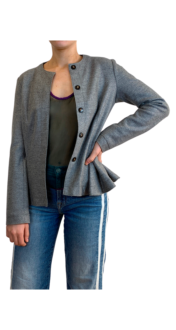 Chaqueta Lana Gris