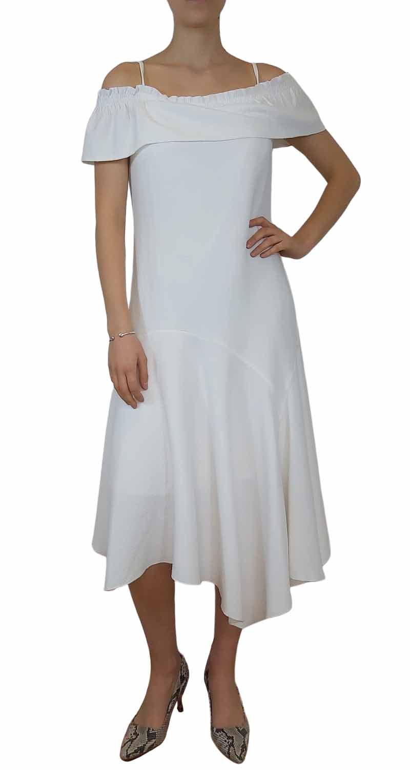 Vestido Blanco Texturizado